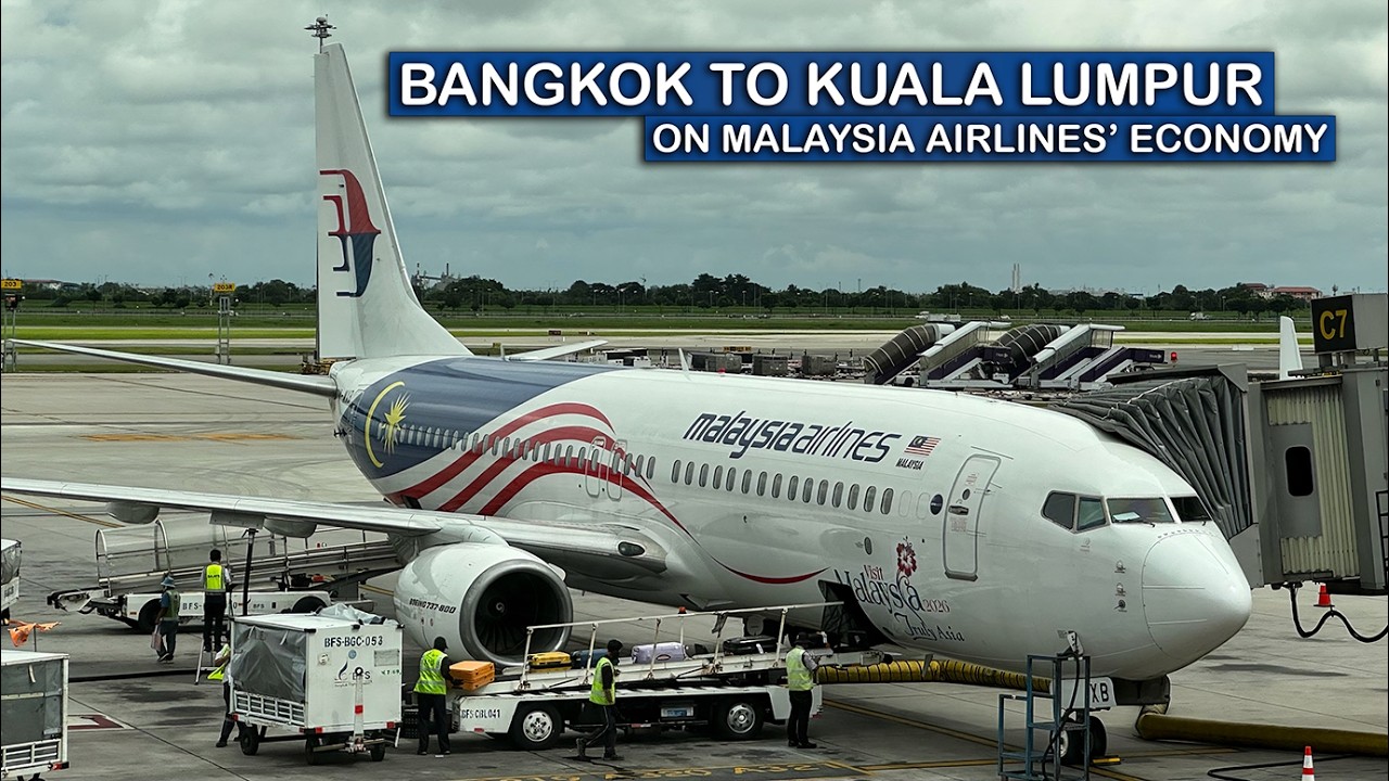 Что предлагается на рейсе Malaysia Airlines на самолете B737 эконом-класса (БКК-КУЛ)?
