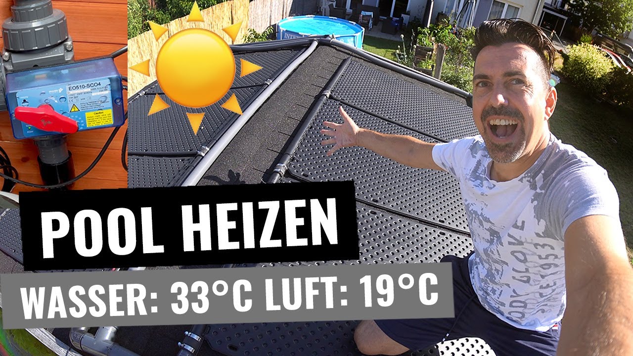 Poolheizung mit Solar☀️ | OKU Solarheizung anschließen | Solarsteuerung | Bypass | Solarfolie etc.