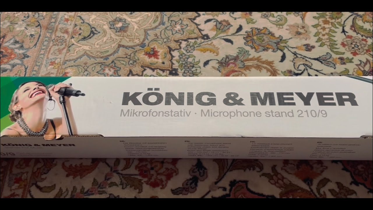 Konig & Meyer Pro Microphone Stand - Unboxing - How To Set Up - Anatomy