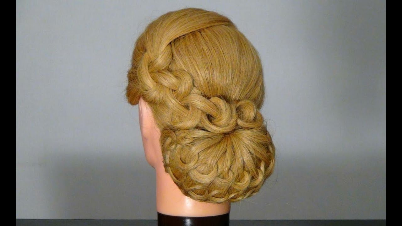 Вечерняя, свадебная причёска. Wedding prom hairstyles for long hair