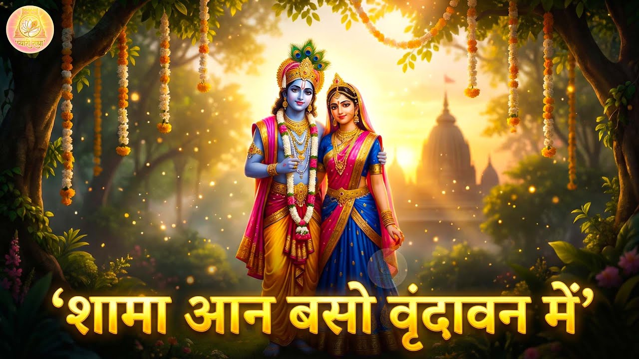 🌸 Shyama Aan Baso Brindavan Mein | शामा आन बसो वृंदावन में | Radha Krishna Bhajan Viral🌸