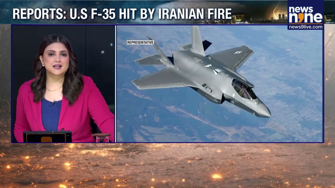 US F-35 Hit Over Iran? Emergency Landing Sparks Major Escalation Fears In War | News9