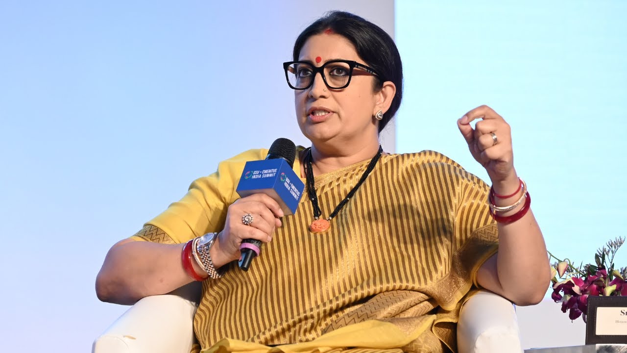 Smt. Smriti Irani, Union Minister of Women and Child Development | GSV+Emeritus India Summit