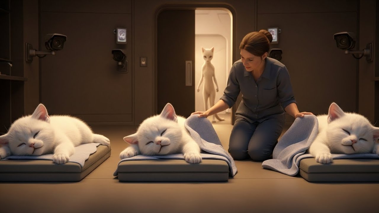The Alien cat Queen Installed Cameras to Watch Her Paralyzed Triplets, What the Human Janitor Did