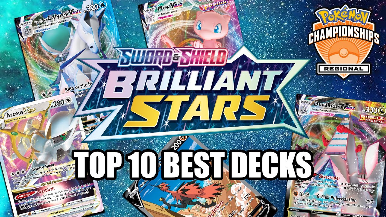 Top 10 Best Pokemon TCG Decks Brilliant Stars Meta (w/ Decklists)