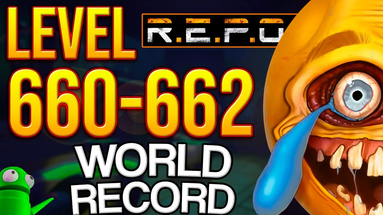 R.E.P.O. Solo World Record Level 660-662 | 300% LUCK ALMOST DEAD!💀