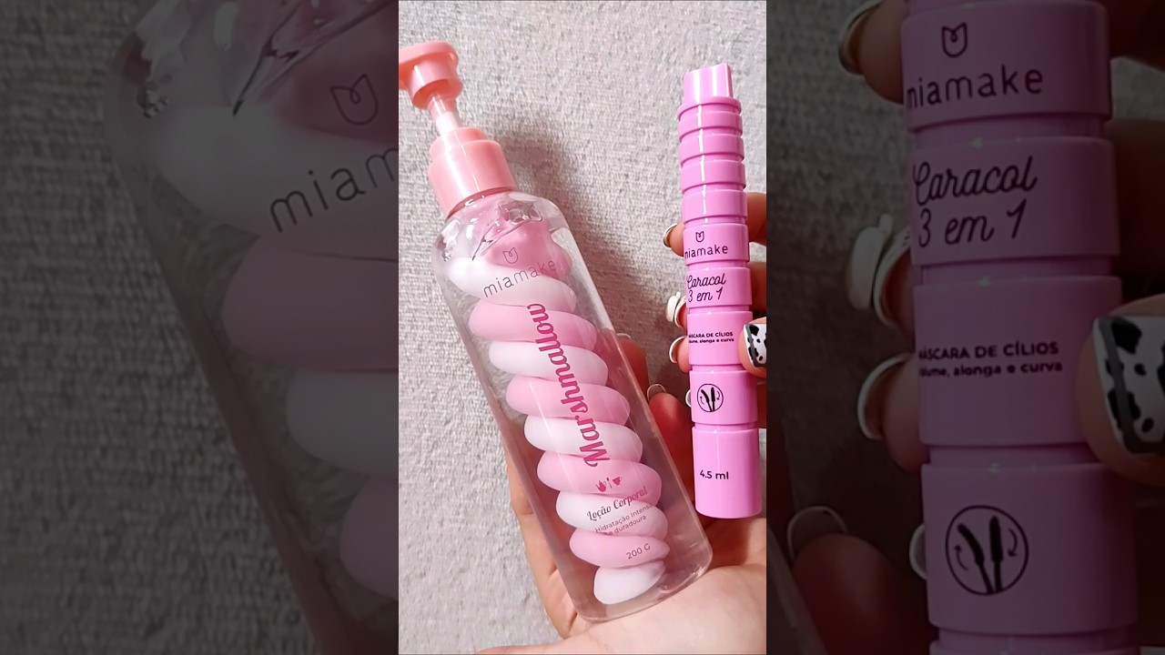 Mia Make / Máscara de Cílios Caracol 3 em 1 e Loção Hidratante Corporal Marshmallow 