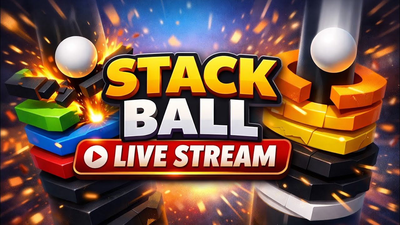 stack ball Game 🏀 LivePart107 #live🤪 daychallenge#shortsfeed#livestackball 🎮