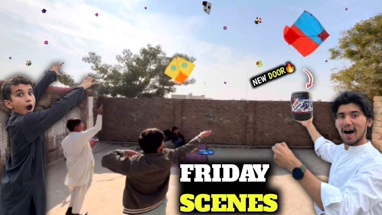 Friday scenes🔥 || Full basant scenes😱 || Kite making🪁 || Kite looting😈 || Kite fighting🥵