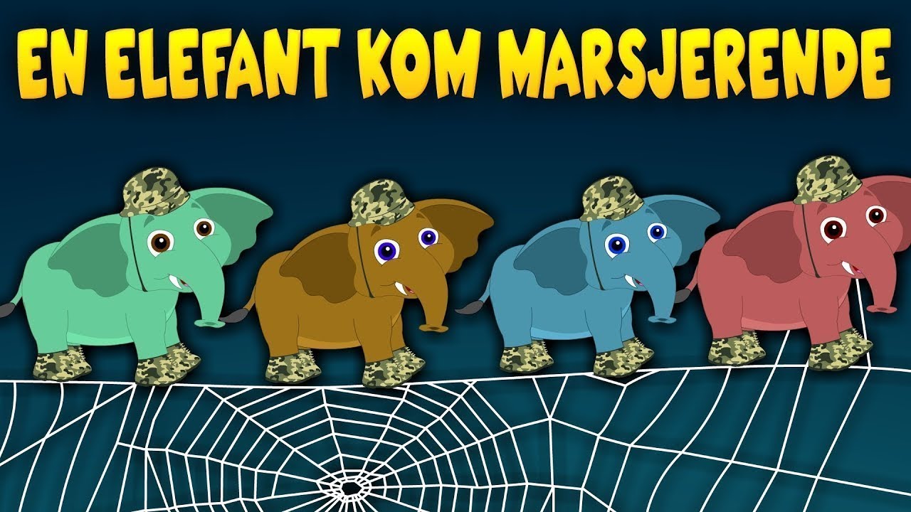 En elefant kom masjerende - Norske Barnesanger