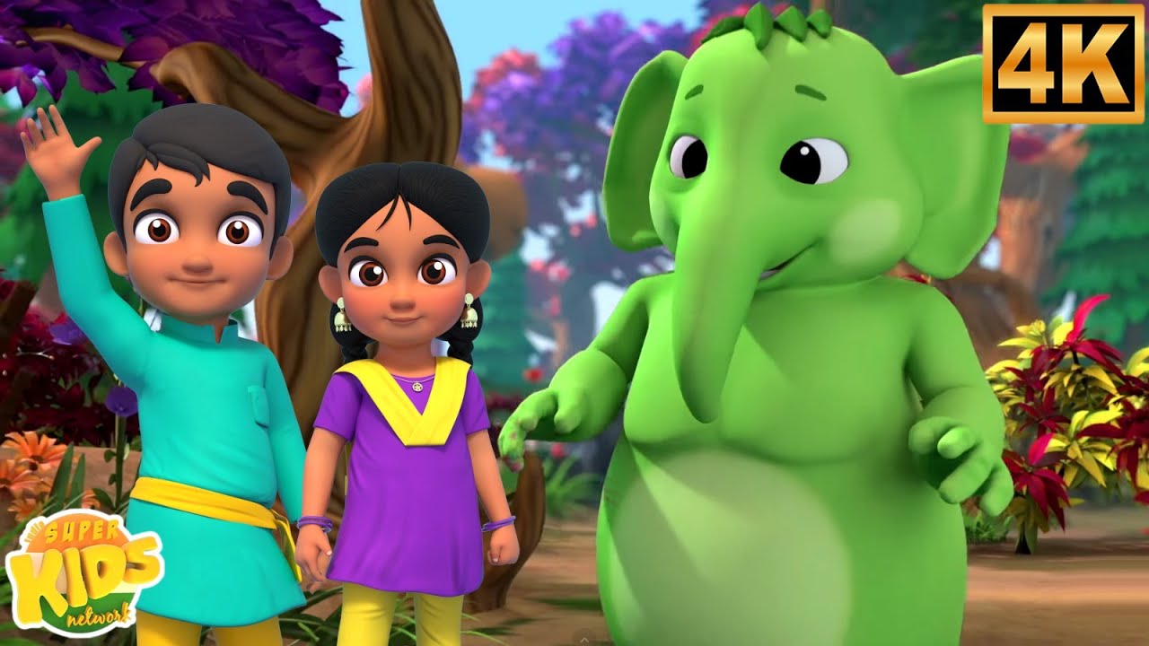 Ek Mota Hathi, एक मोटा हाथी, Hindi Rhymes for Kids and Cartoon Videos