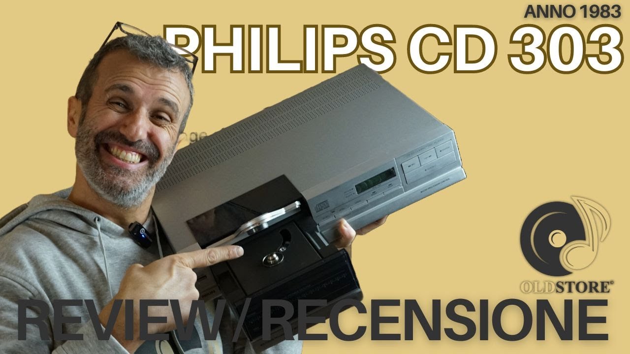 Philips CD 303 - lettore CD vintage RECENSIONE /REVIEW
