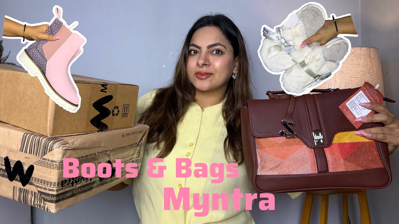 Boots & Bag Finds from Myntra #boots #bag #myntrafinds #haulvideo 
