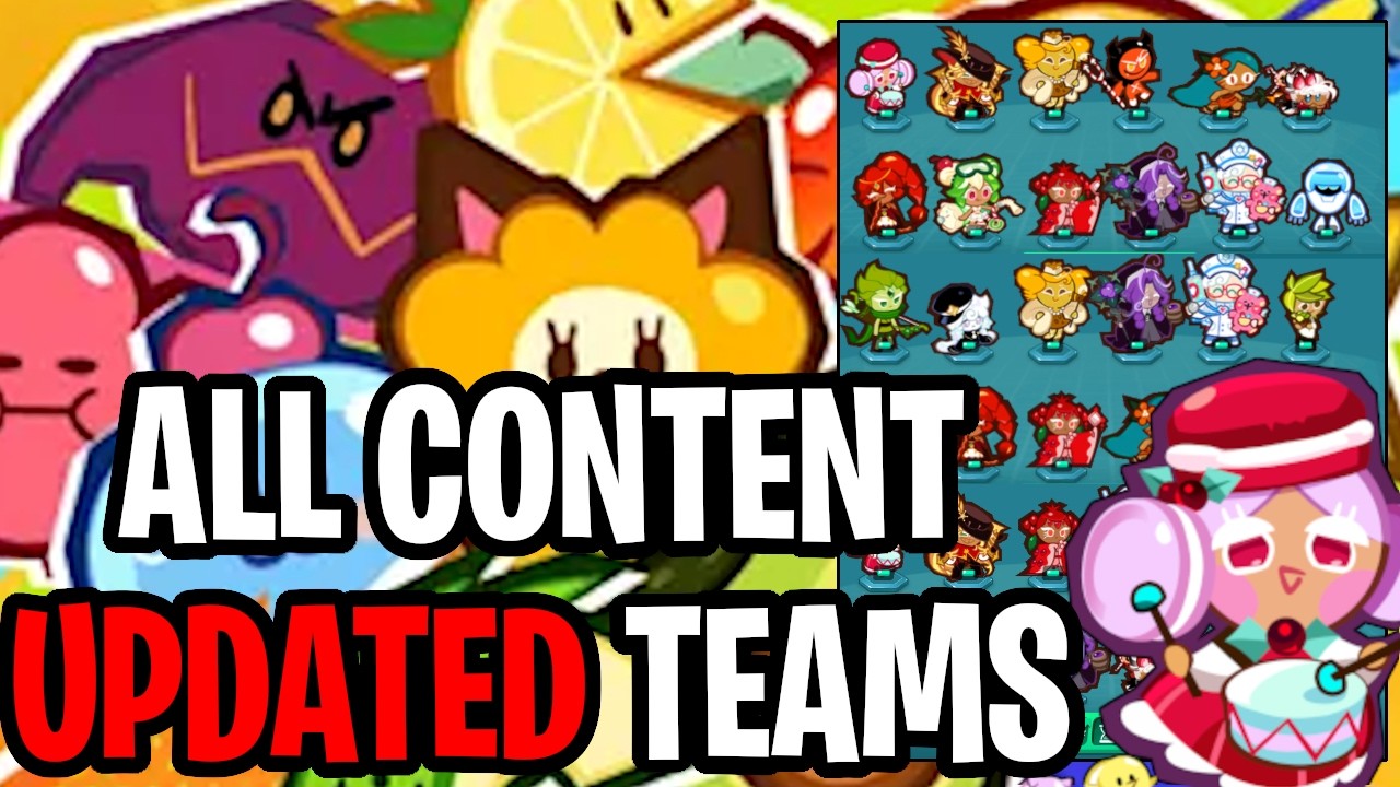 UPDATED Teams For ALL CONTENT! What I Use & Alternatives! [Cookie Run Crumble]