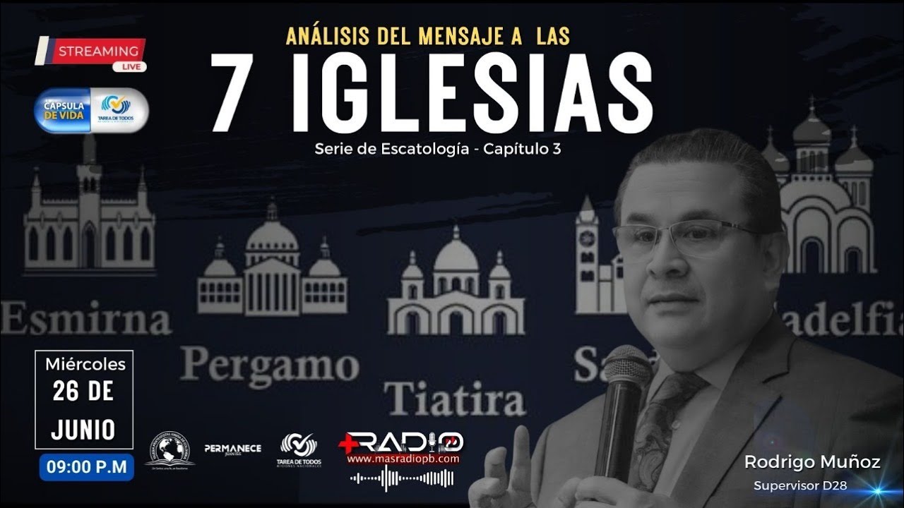 🔴ANÁLISIS DEL MENSAJE A LAS SIETE IGLESIAS || PASTOR RODRIGO MUÑOZ || MASRADIOPB
