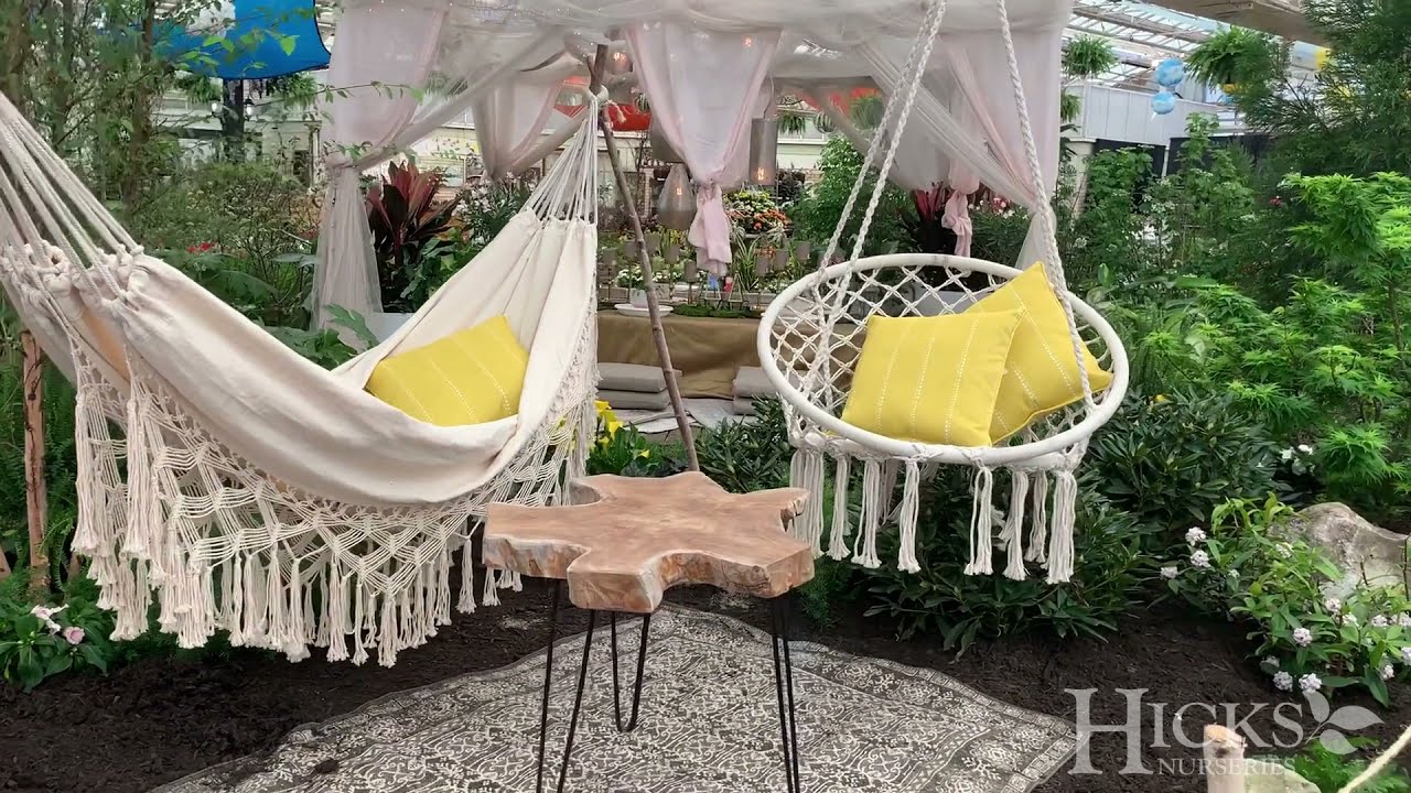 The Bohemian Designer Garden at Hicks Nurseries Annual Flower & Garden Show 2021