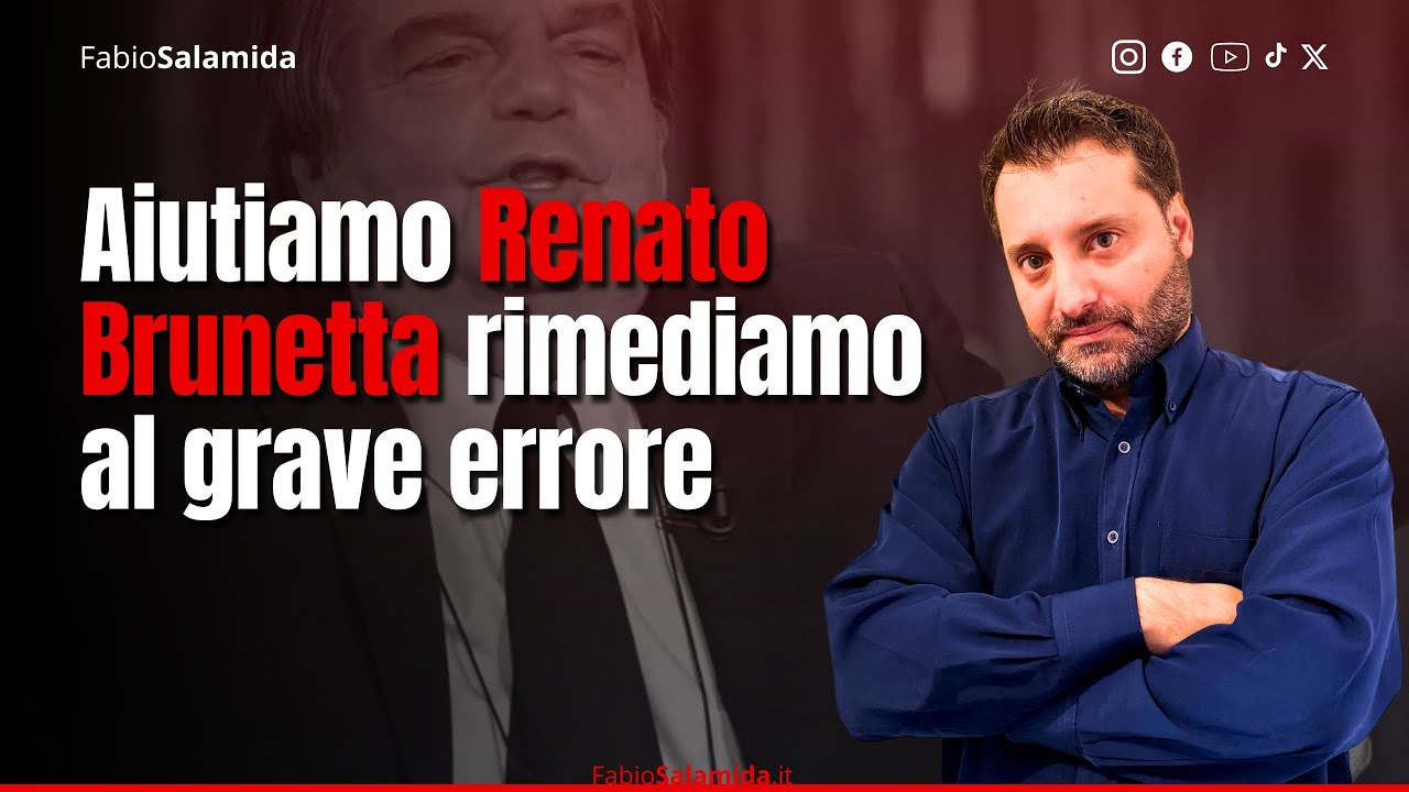 Un gesto di civilt&agrave; per aiutare Renato Brunetta