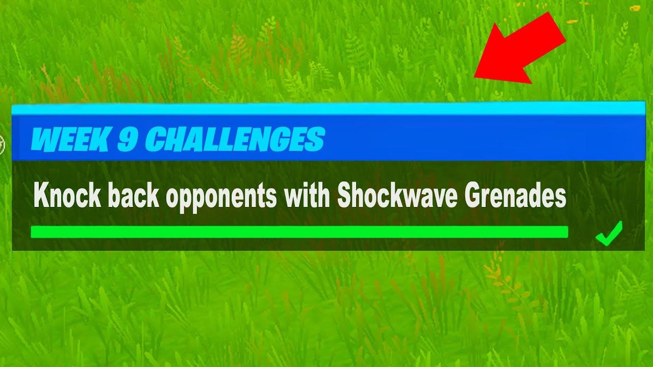 Knock back opponents with Shockwave Grenades Fortnite