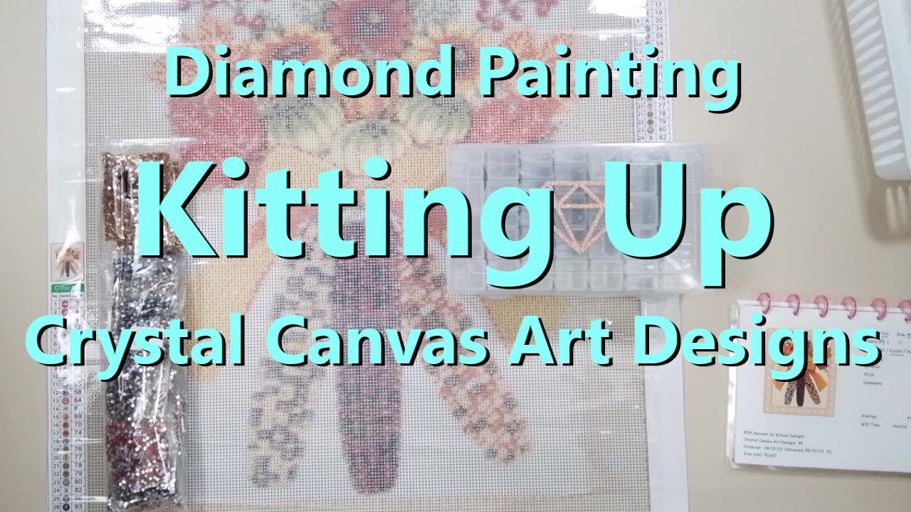 Diamond Painting Kitting Up - Crystal Canvas Art Designs