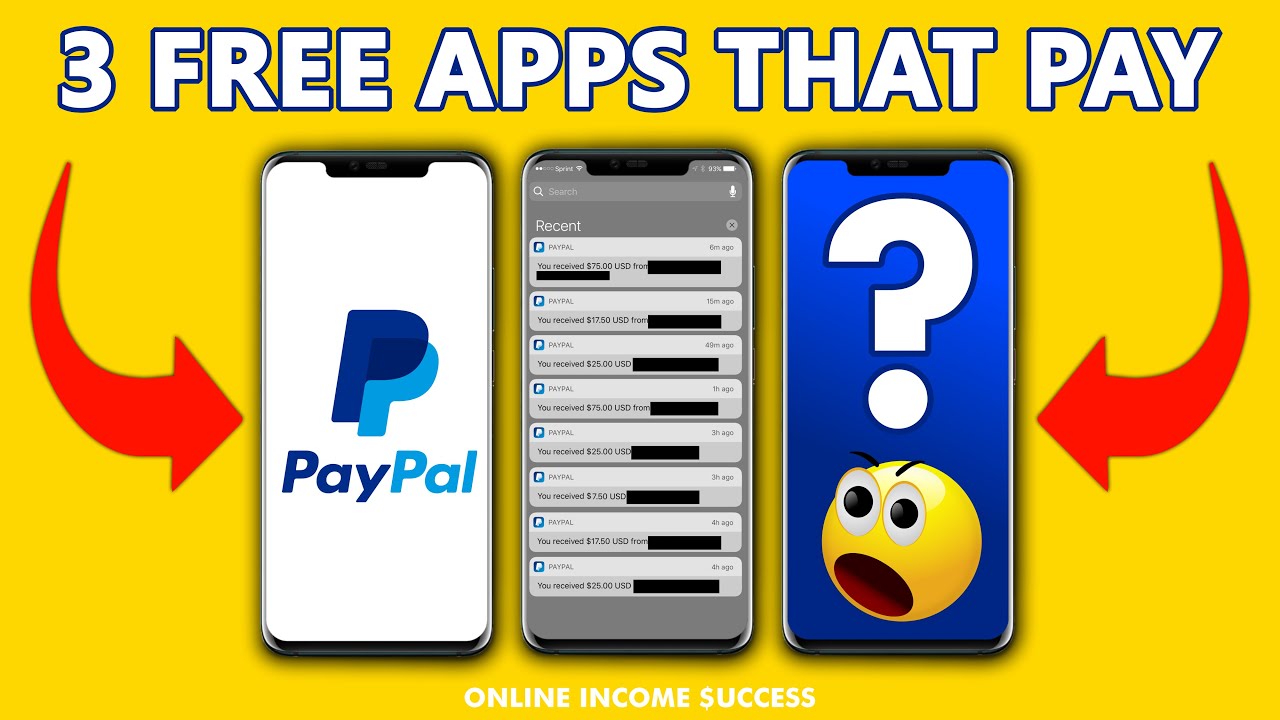 3 Apps That PAY YOU FREE PAYPAL MONEY (Make Money Online Today And In 2021)