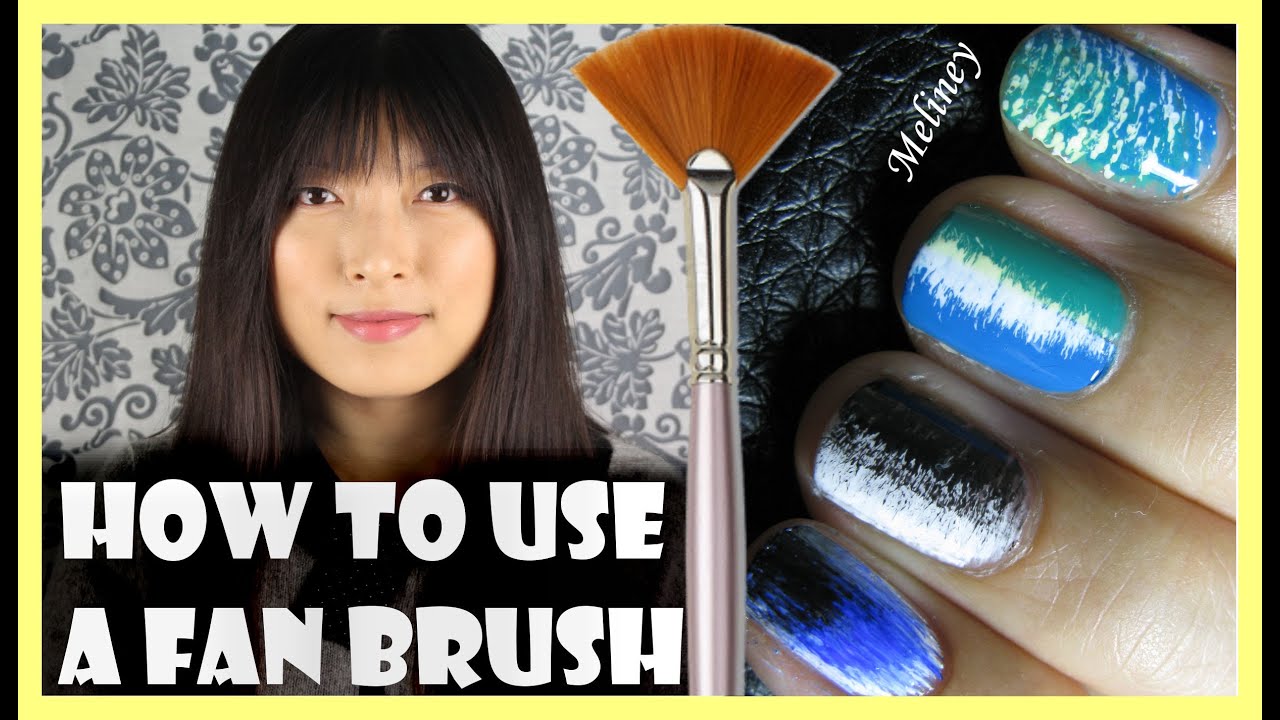 HOW TO USE A FAN BRUSH TO CREATE NAIL ART DESIGNS | MELINEY TUTORIAL