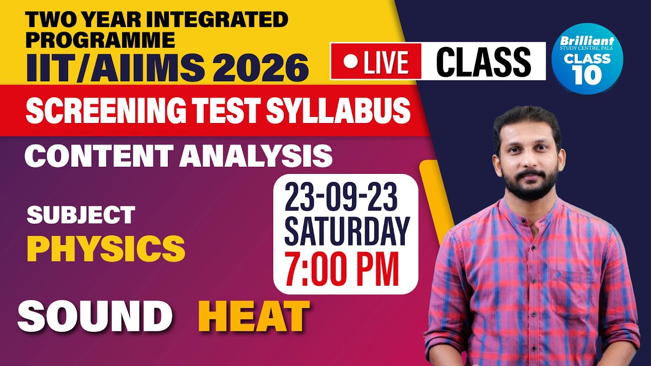 SOUND, HEAT  | LIVE | PHYSICS | 23/09/2023 | 07:00 PM