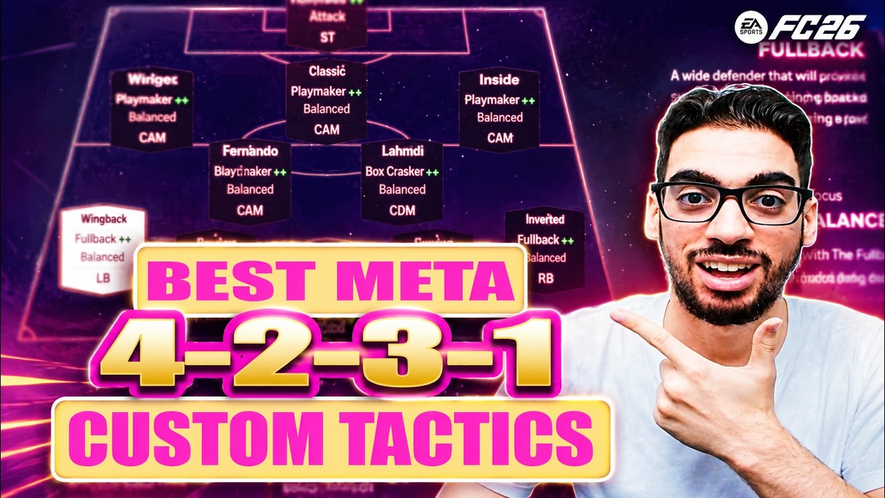 ЛУЧШАЯ МЕТА-РАССТАНОВКА 4231 И ПОЛЬЗОВАТЕЛЬСКАЯ ТАКТИКА | FC 26 ULTIMATE TEAM