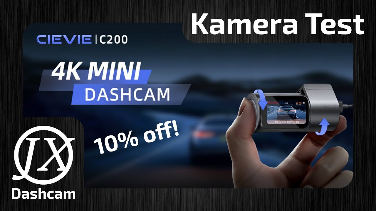 Cievie C200 I Eine 4K Dashcam für unter 50€! Einsteiger Dashcam mit Parkmodus Kameratest + Rabatt!