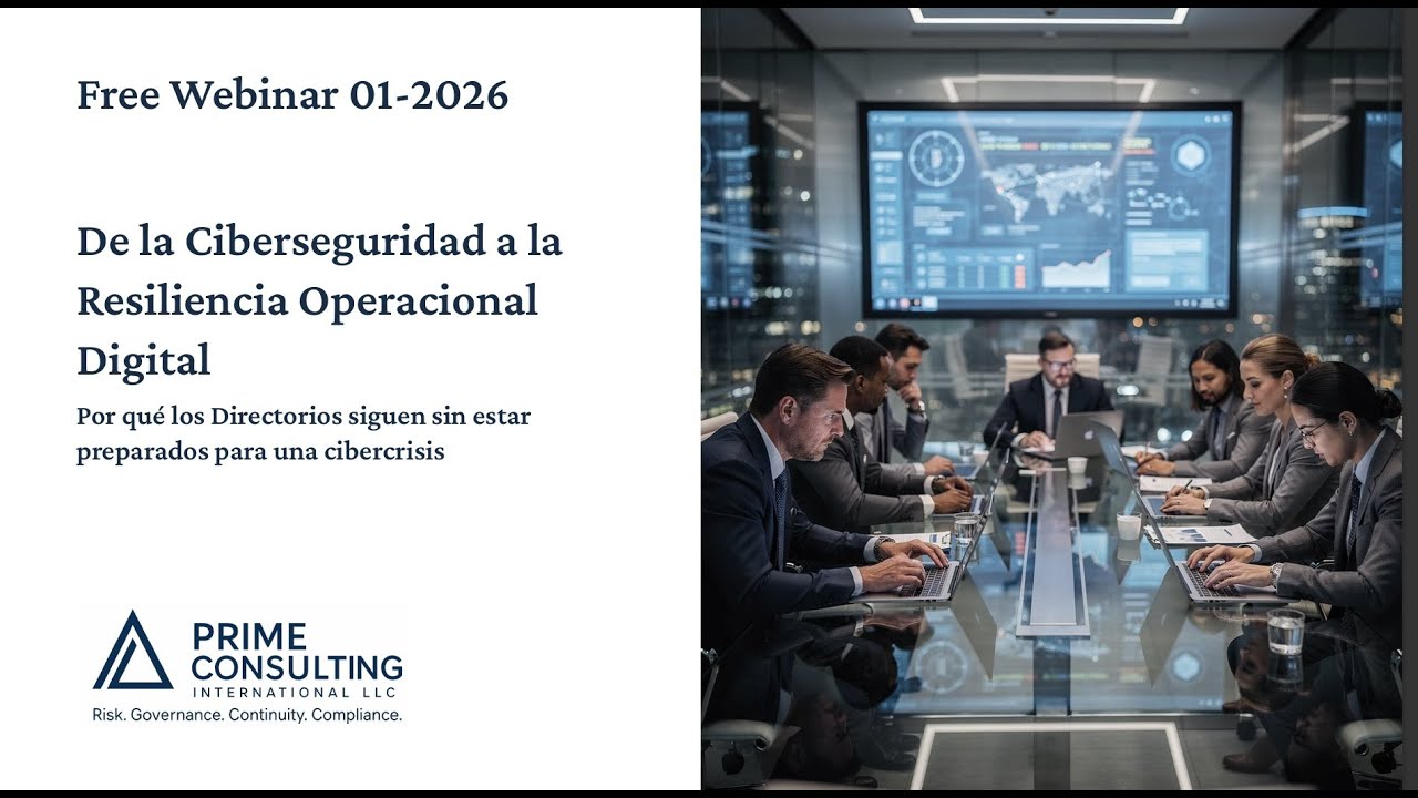 Webinar: De la Ciberseguridad a la Resiliencia Operacional Digital