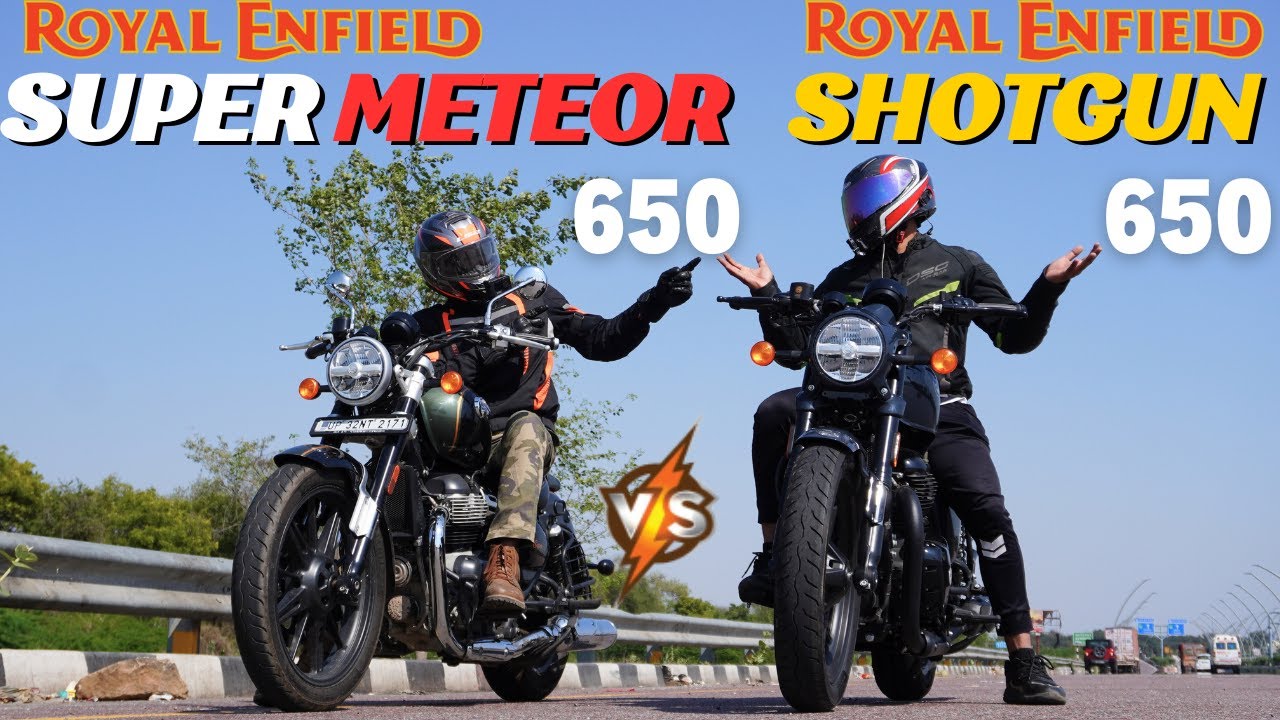 Royal Enfield Shotgun 650 vs Super Meteor 650 Drag Race 🔥🔥 | The UP46 Rider |