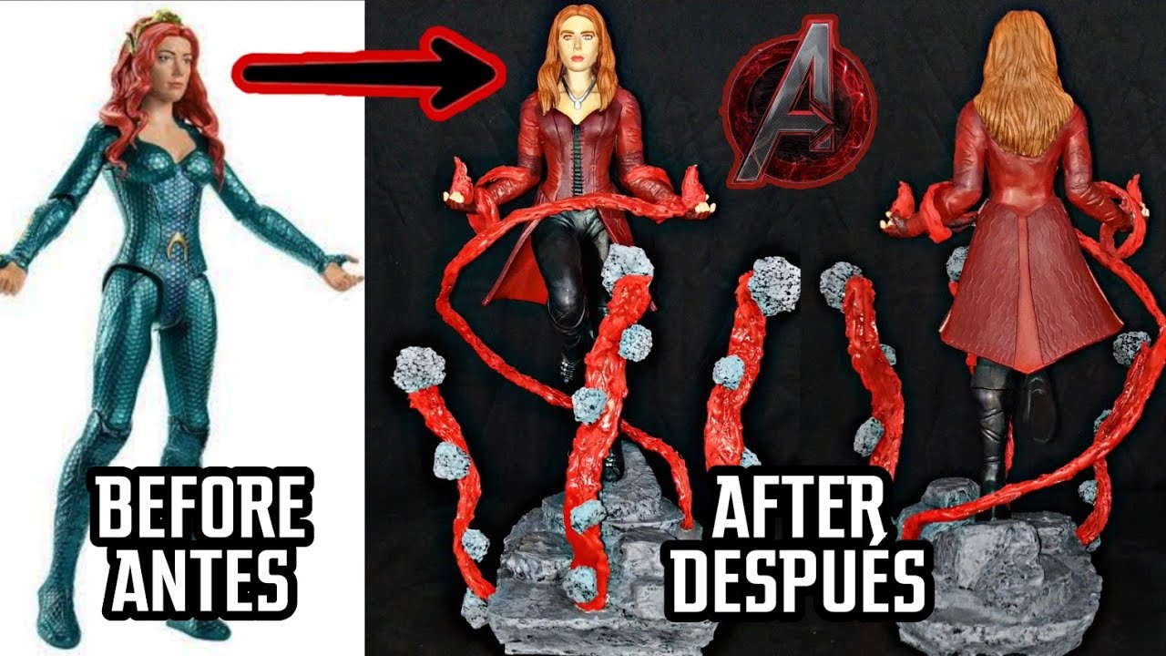 Custom Wanda Maximoff Titan Hero | Scarlet Witch | Sculpture Timelapse | Avengers Age Of Ultron