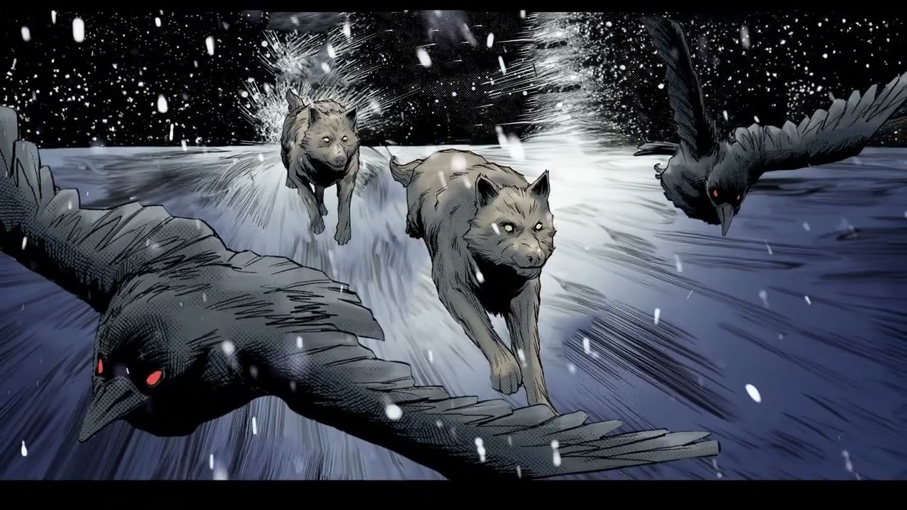 Los Cuervos y Lobos de Odín - Hugin y Munin - Mitología Nórdica