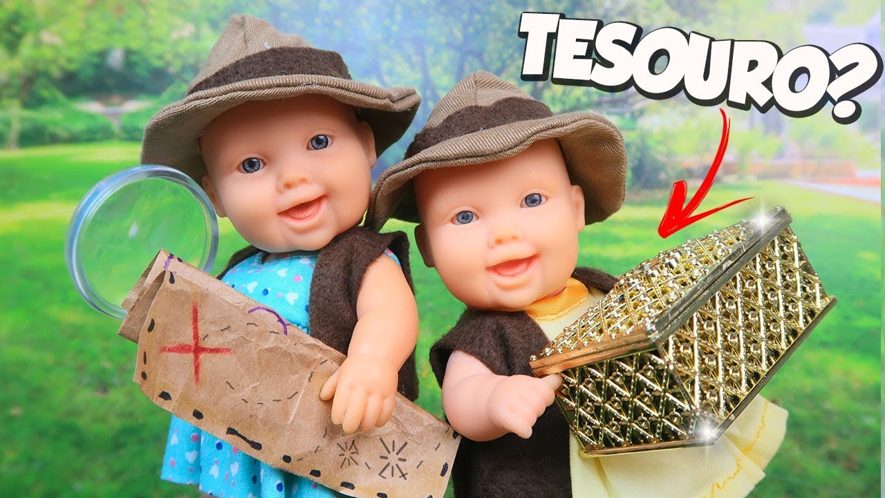 A CAÇA AO TESOURO ESCONDIDO! | MEGIE E MIA - Lilly Doll
