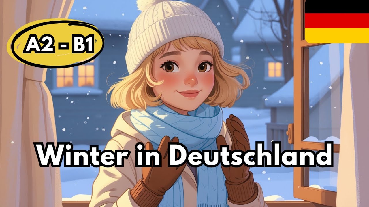 Learn German | Wie ist das Wetter im deutschen Winter? | Easy German Story for Beginners