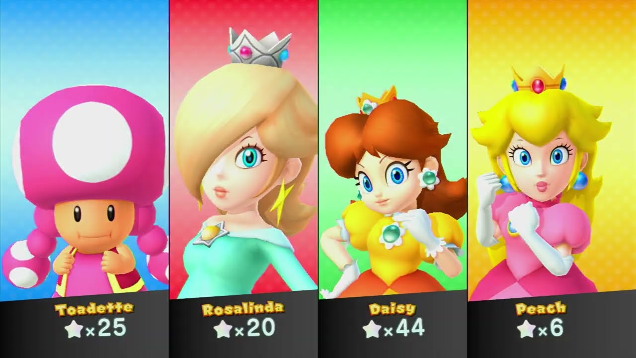 Mario Party 10 - Castello del caos - Chaos Castle Todette vs all Princess