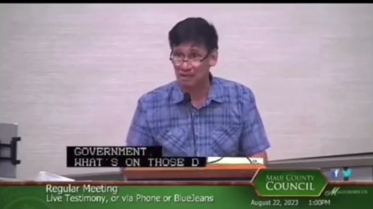 Asking the Hard Questions to Maui County Council #mauifires