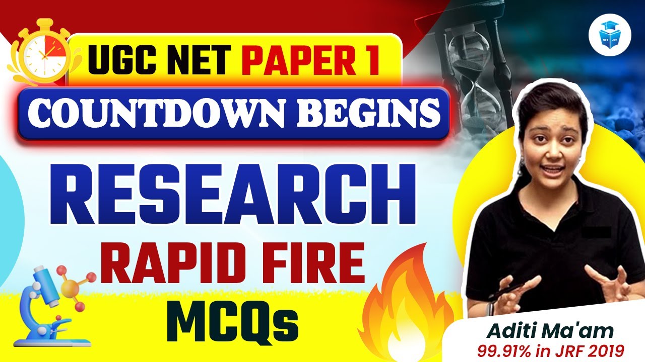 UGC NET Paper 1 | Research Aptitude UGC NET | Rapid Fire MCQs UGCNET Dec 2023 | Aditi Mam