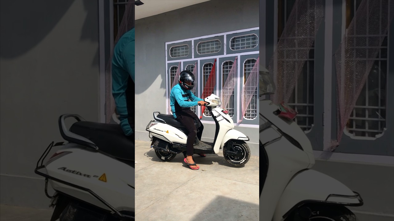 Activa silencer modified sound like cartoon  #shorts