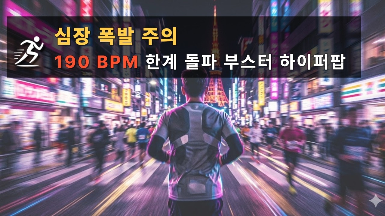 [190 BPM] 아드레날린 무한 폭발 🔥 러너 전용 부스터 하드스타일 & 하이퍼팝 비트