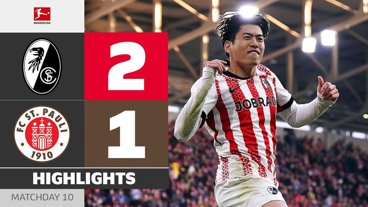 First-Time Finish Sets Up Home Victory! | SC FREIBURG - ST. PAULI | Highlights | MD 10 &ndash; Bundesliga