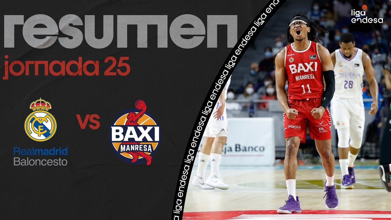 Real Madrid - BAXI Manresa (75-86) RESUMEN | Liga Endesa 2021-22