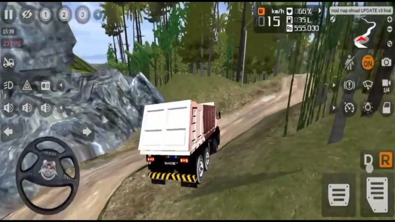 INDIAN BROKEN OFF-ROAD BHARTH BENZ TIPPER TRUCK DRIVING | BUS SIMULATOR INDONESIA Mueen Bus 