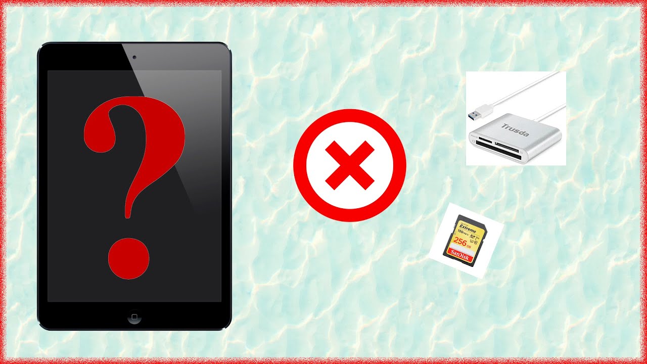 Cómo solucionar si vuestro iPad no detecta vuestra tarjeta SD y tampoco produce vídeos.
