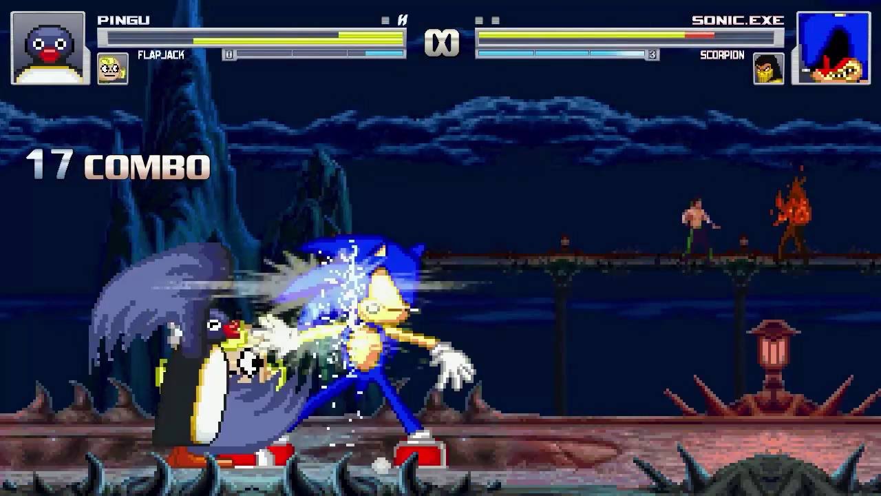 AN Mugen Request #605: Pingu & Flapjack VS Sonic.exe & Scorpion