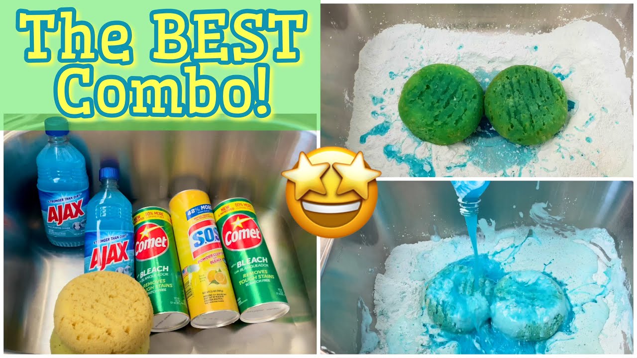 Asmr Paste- LOTS of Comet 💫 & SOS 🆘 Powder & Blue Ajax Liquid! 💙* INSANELY GOOD VIDEO*💙