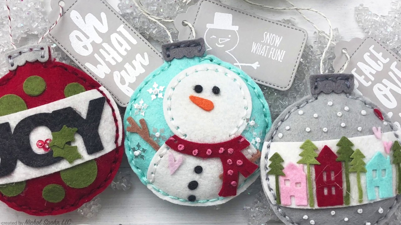 DIY Felt Ornaments with Essentials by Ellen