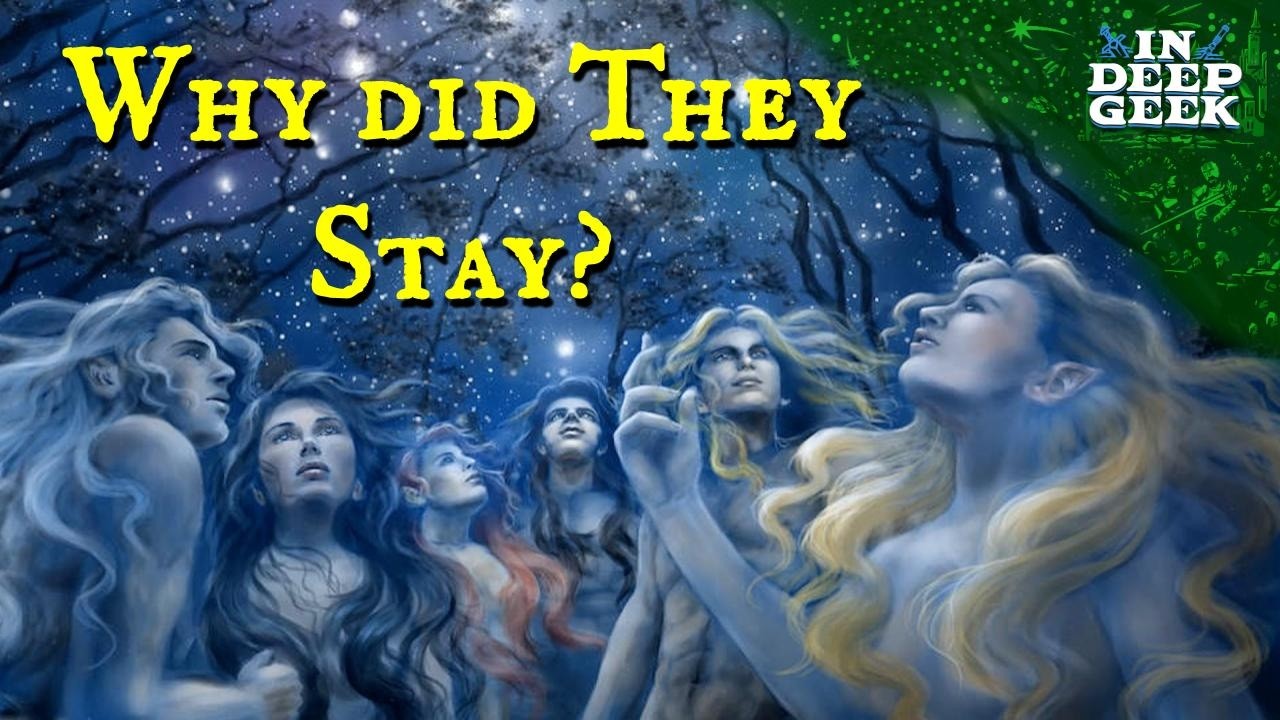 Why did the Elves stay in Middle-earth?