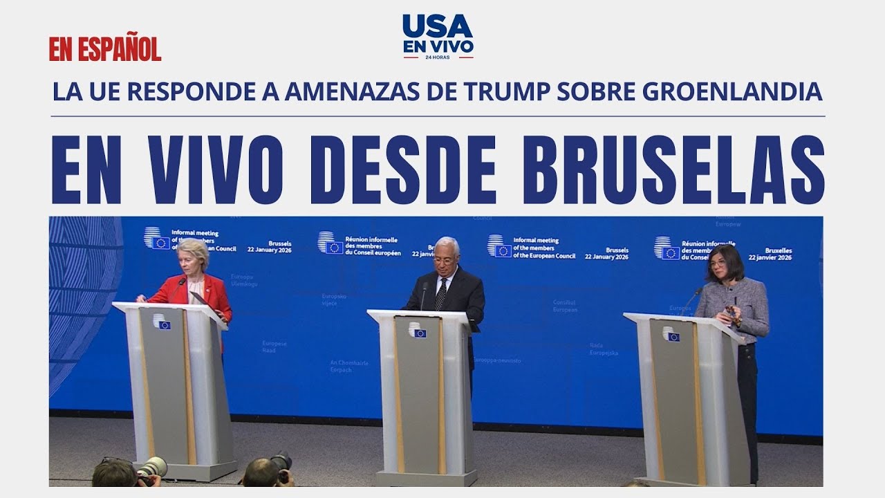EN VIVO Union Europea responde a amenazas de Trump por Groenlandia tras su cumbre | USA EN VIVO 🔴