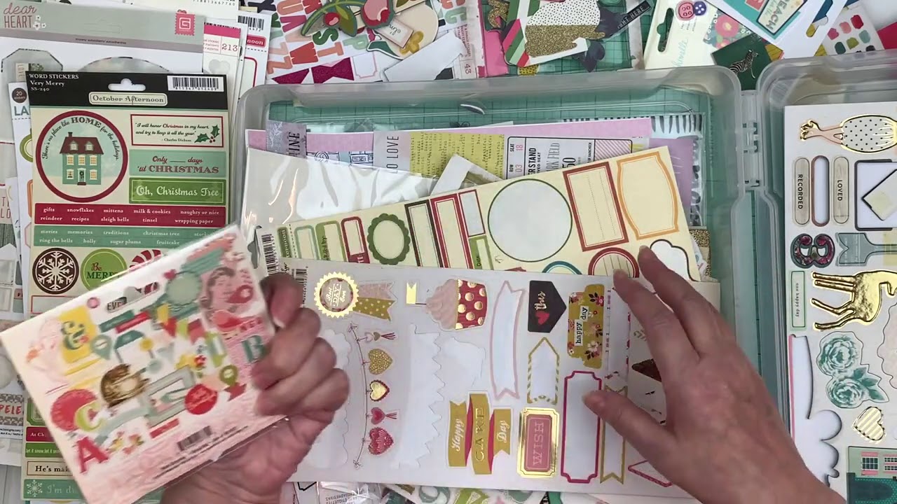 Organize with me (Embellishments galore)