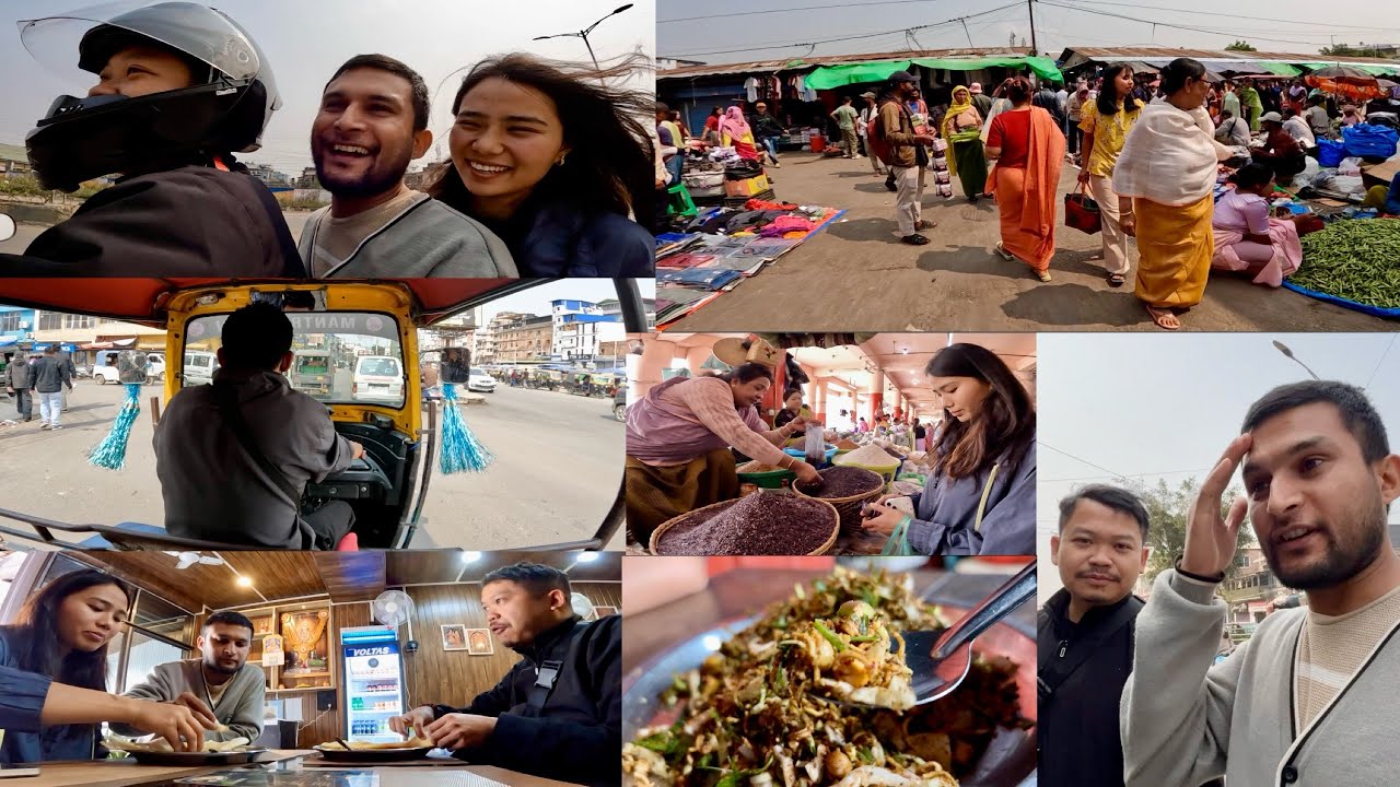 Lunch with Baba Tinkcool | Exploring Ema Keithel & Imphal Bazar | Gari Semba Chatle